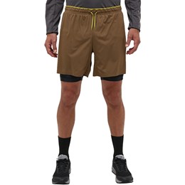 Haglöfs L.I.M Tempo Trail 2-in-1 Shorts Herre S Brun Outdoor shorts