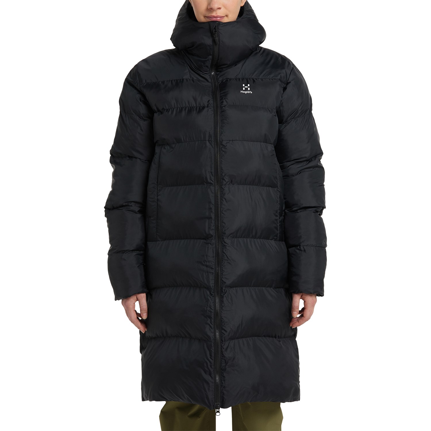 Haglöfs Long Mimic Parka Dame S Sort Fiberjakker