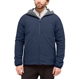 Haglöfs Mimic Alert Hood Herre L Blå Fiberjakker