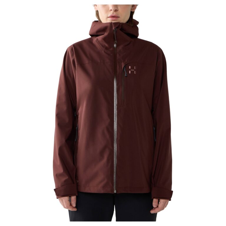Haglöfs Ozka Proof Jacket Dame M Rød/Brun Skaljakker