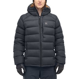 Haglöfs Rosson Down Hood Herre XXL Sort Dunjakker