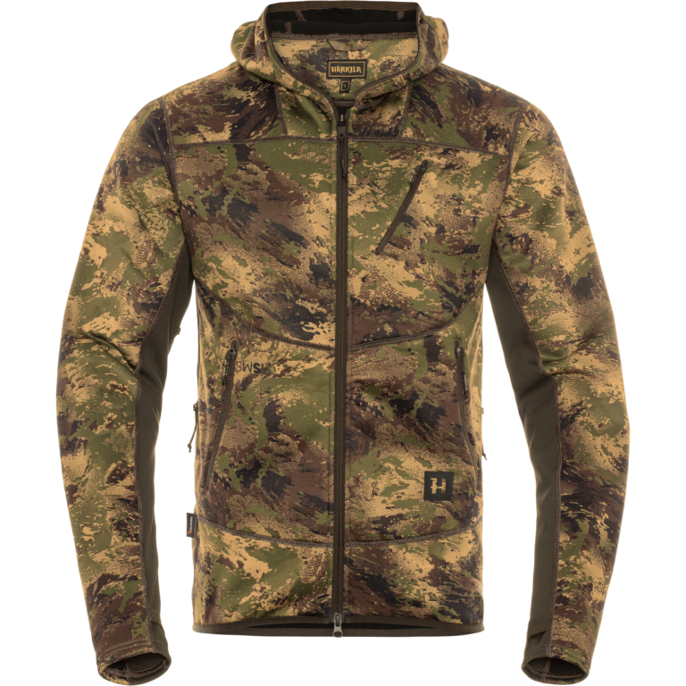 Härkila Deer Stalker camo fleece hoodie AXIS MSP®Forest green 3XL