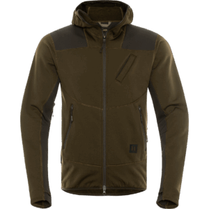 Härkila Deer Stalker fleece hoodie Willow green/Shadow brown L