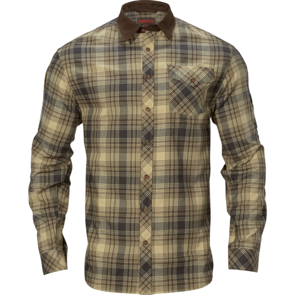 Härkila Driven Hunt flannel skjorte Light teak check 4XL