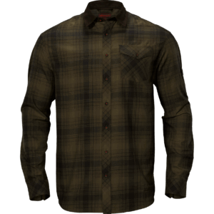 Härkila Driven Hunt flannel skjorte Olive green check 3XL