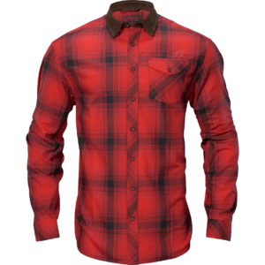 Härkila Driven Hunt flannel skjorte Red/Black check 4XL