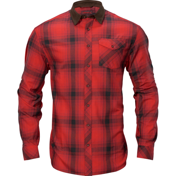 Härkila Driven Hunt flannel skjorte Red/Black check 4XL