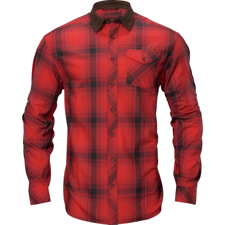 Härkila Driven Hunt flannel skjorte Red/Black check XXL