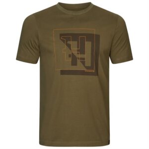Härkila H-Logo S/S T-Shirt Mens, Dark Olive