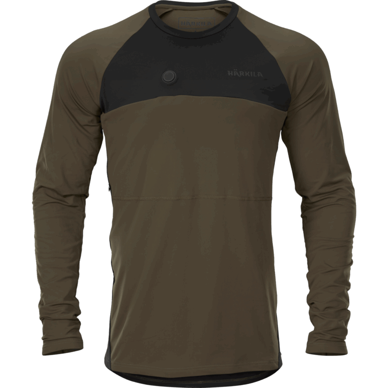 Härkila Heat L/S t-shirt Willow green/Black 4XL