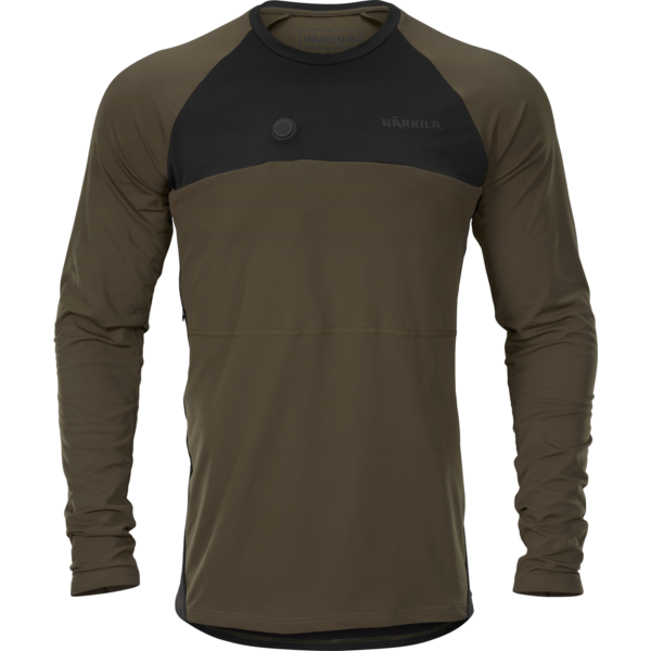 Härkila Heat L/S t-shirt Willow green/Black XS