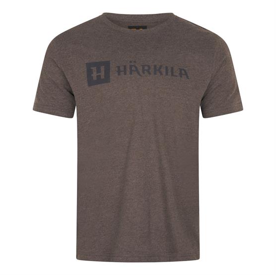 Härkila Identity S/S T-Shirt Mens, Brown Melange