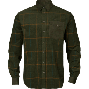 Härkila Kaldfjord corduroy check skjorte Willow green check 3XL
