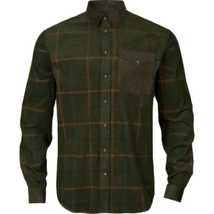 Härkila Kaldfjord corduroy check skjorte Willow green check 4XL