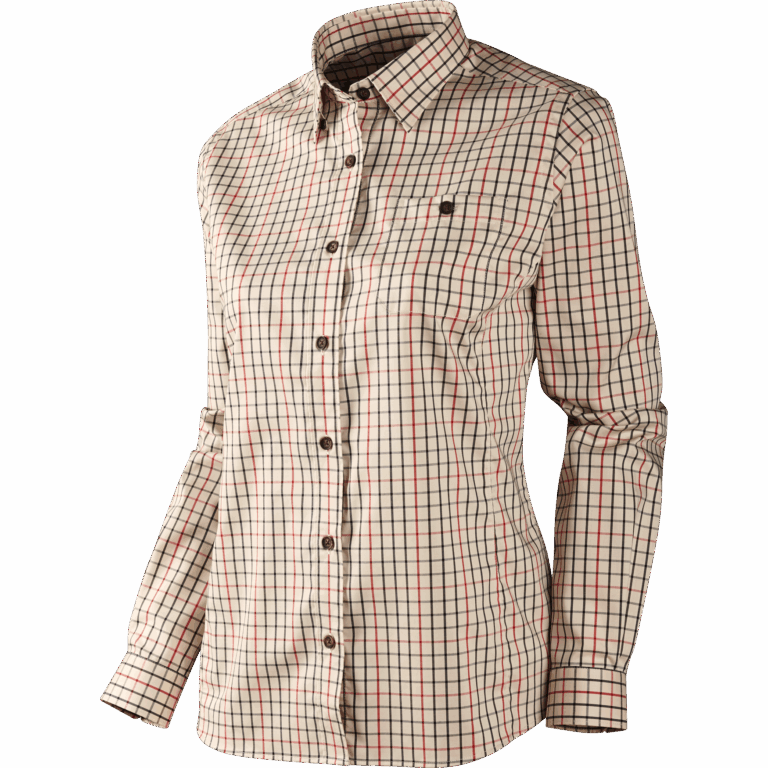 Härkila Lancaster Lady L/S skjorte Red check L
