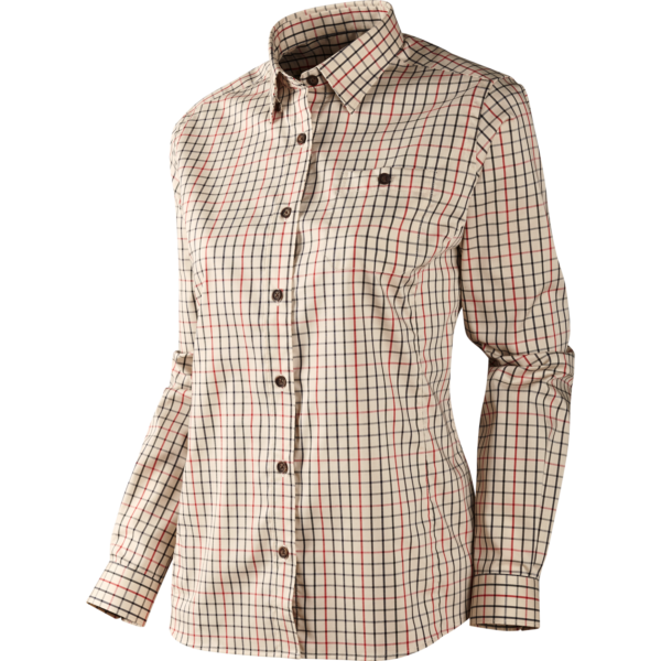 Härkila Lancaster Lady L/S skjorte Red check L