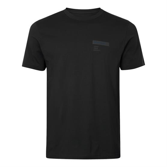 Härkila Logo Brand S/S T-Shirt Mens, Anthracite / Sea Blue