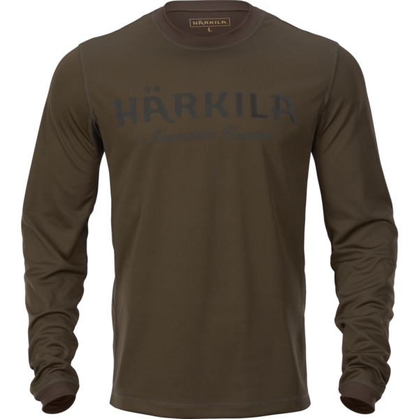 Härkila Mountain Hunter L/S t-shirt Hunting green/Shadow brown M