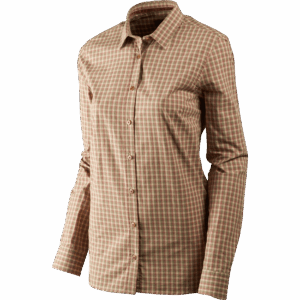 Härkila Selja Lady L/S Check skjorte Moonlight rose check L