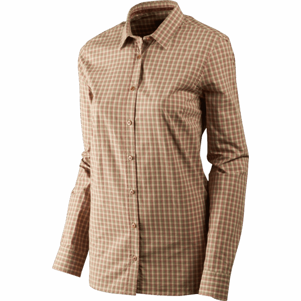 Härkila Selja Lady L/S Check skjorte Moonlight rose check XL