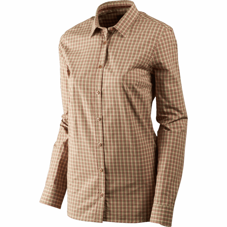 Härkila Selja Lady L/S Check skjorte Moonlight rose check XL
