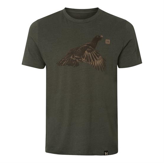 Härkila Topp S/S T-Shirt Mens, Forest Night Grouse