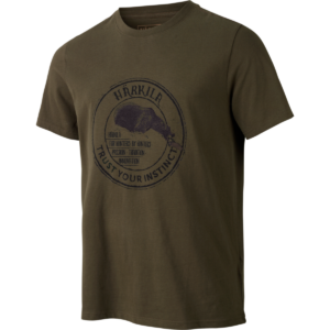 Härkila Wildlife Bear T-Shirt Willow Green-L