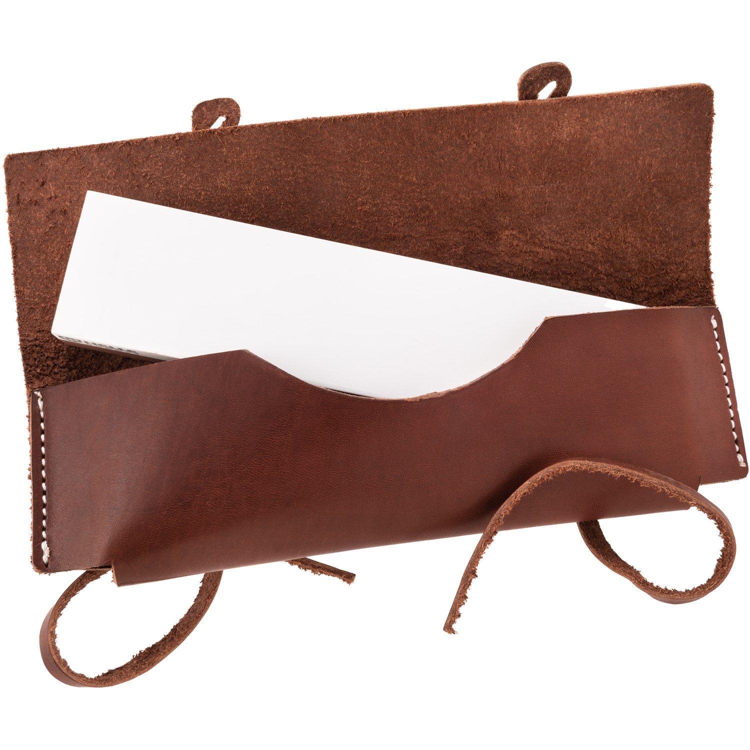 Helle Sharpening Stone L with Leather Holster Slibesten & knivpleje