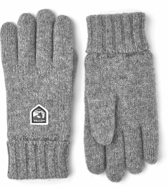 Hestra Basic Wool Handsker Grey Str 10