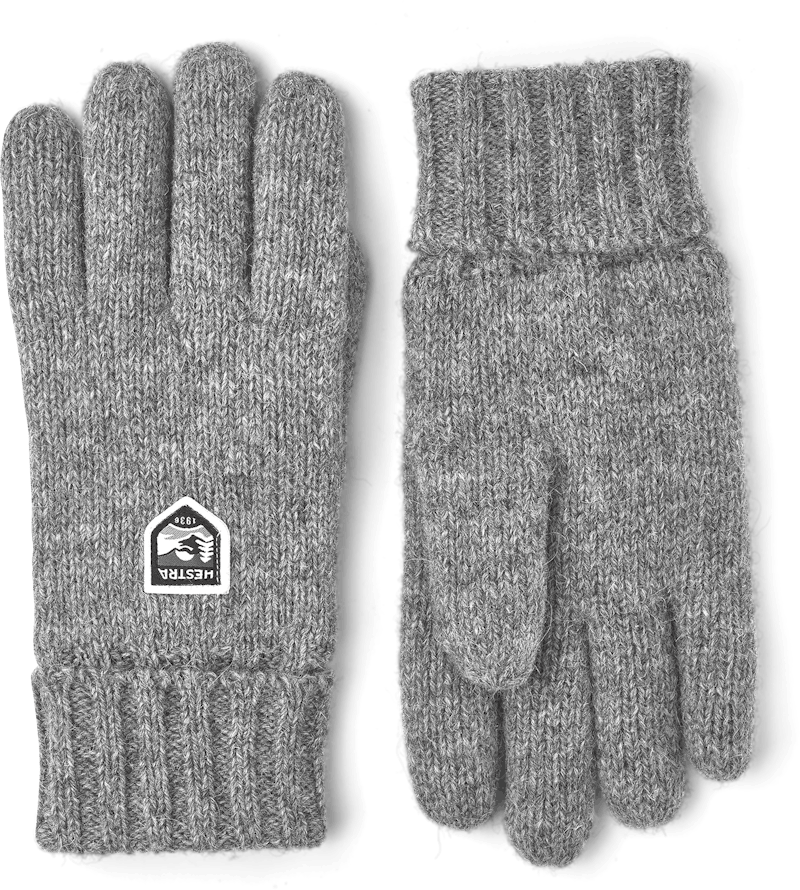 Hestra Basic Wool Handsker Grey Str 10