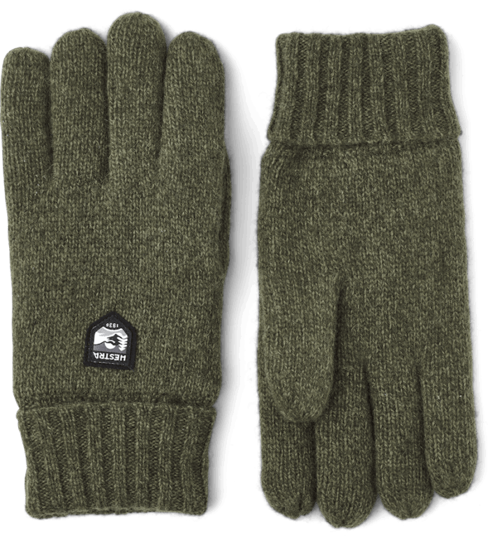 Hestra Basic Wool Handsker Olive Str 11
