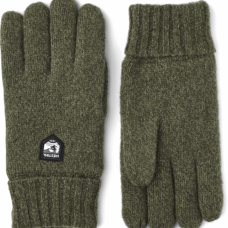Hestra Basic Wool Handsker Olive Str 7