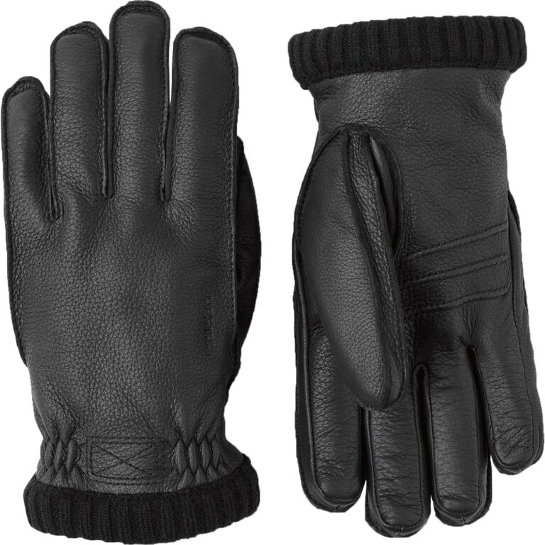 Hestra Deerskin PrimaLoft Ribbed 10 Sort Handsker & luffer