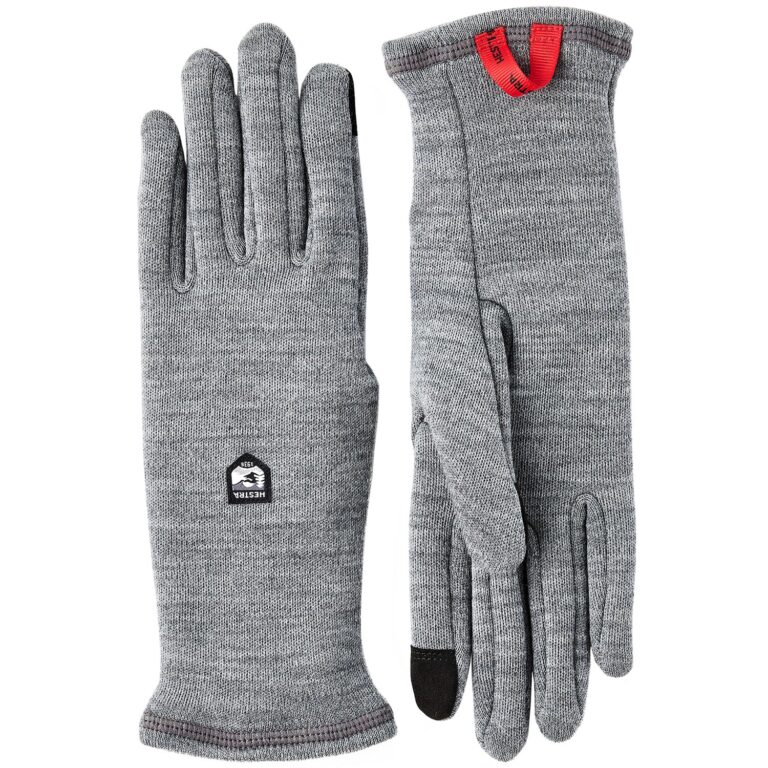 Hestra Gravita Merino Liner 5-Finger 6 Grå Handsker & luffer