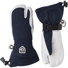 Hestra Heli Ski 3-Finger Dame 6 Blå/Hvid Handsker & luffer