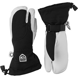 Hestra Heli Ski 3-Finger Skihandsker Dame 6 Hvid/Sort Handsker & luffer