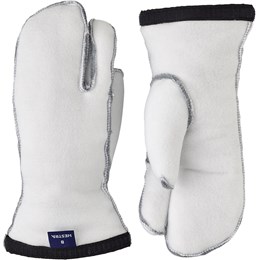 Hestra Heli Ski Liner 3-Finger Herre 10 Hvid Handsker & luffer