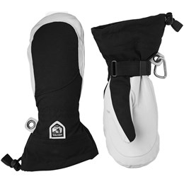 Hestra Heli Ski Mitt Luffer Dame 5 Hvid/Sort Handsker & luffer