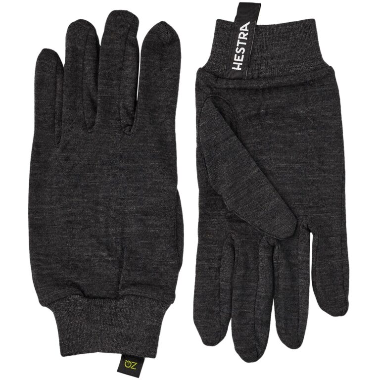 Hestra Merino Wool Liner Active Glove 10 Grå/Sort Handsker & luffer