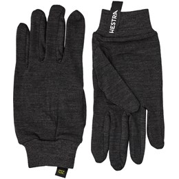 Hestra Merino Wool Liner Active Glove Unisex 5 Grå/Sort Handsker & luffer
