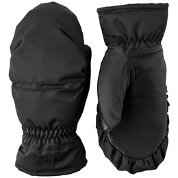 Hestra PrimaLoft Leather Mitt Dame 5 Sort Handsker & luffer