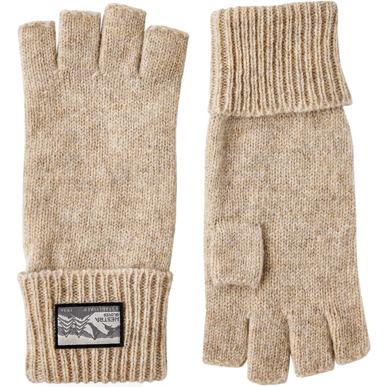 Hestra Raggwool Half Finger 6 Beige Handsker & luffer