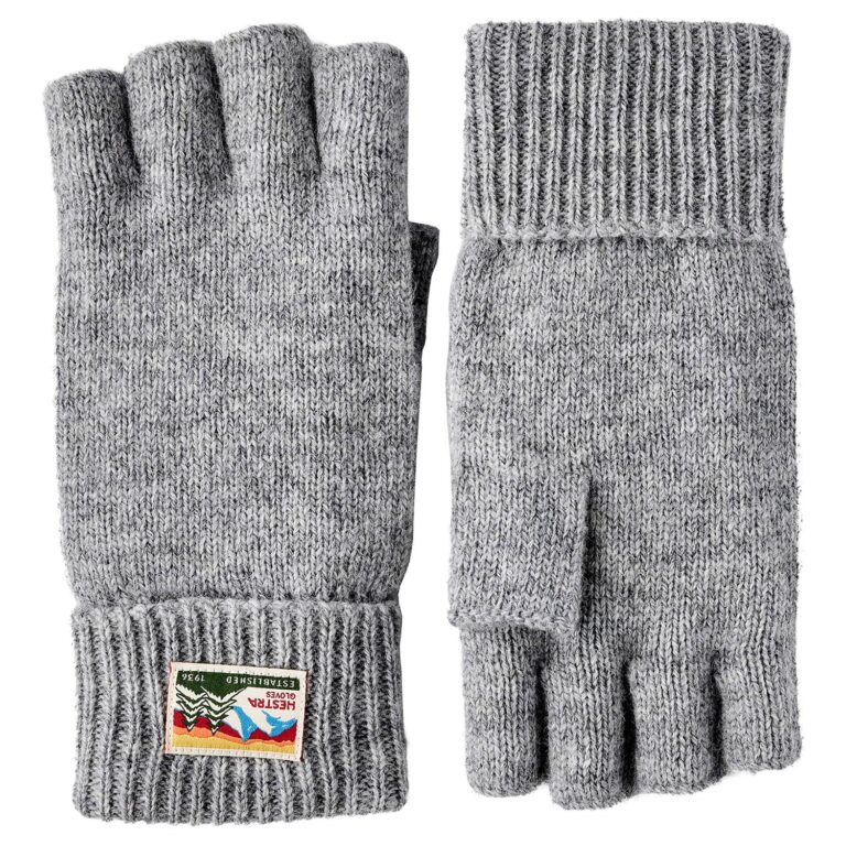 Hestra Raggwool Half Finger 6 Grå Handsker & luffer