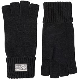 Hestra Raggwool Half Finger Unisex 6 Sort Handsker & luffer