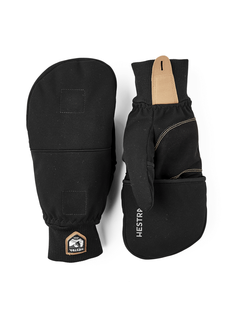 Hestra Windbreaker Pull Over Mitt Black Str 8