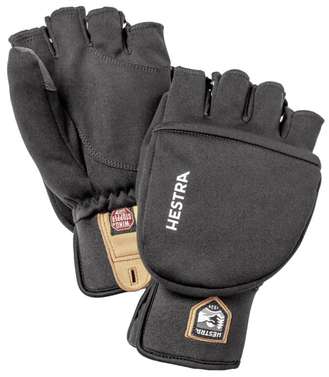 Hestra Windstopper Pull Over - Mitt Black Str 7