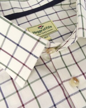 Hoggs of Fife Balmoral Luxury Tattersall Skjorte-M