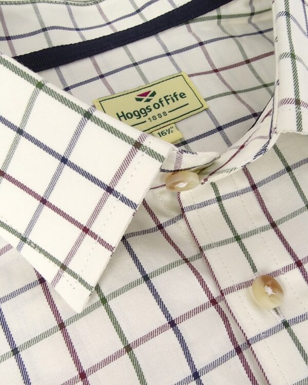 Hoggs of Fife Balmoral Luxury Tattersall Skjorte-M