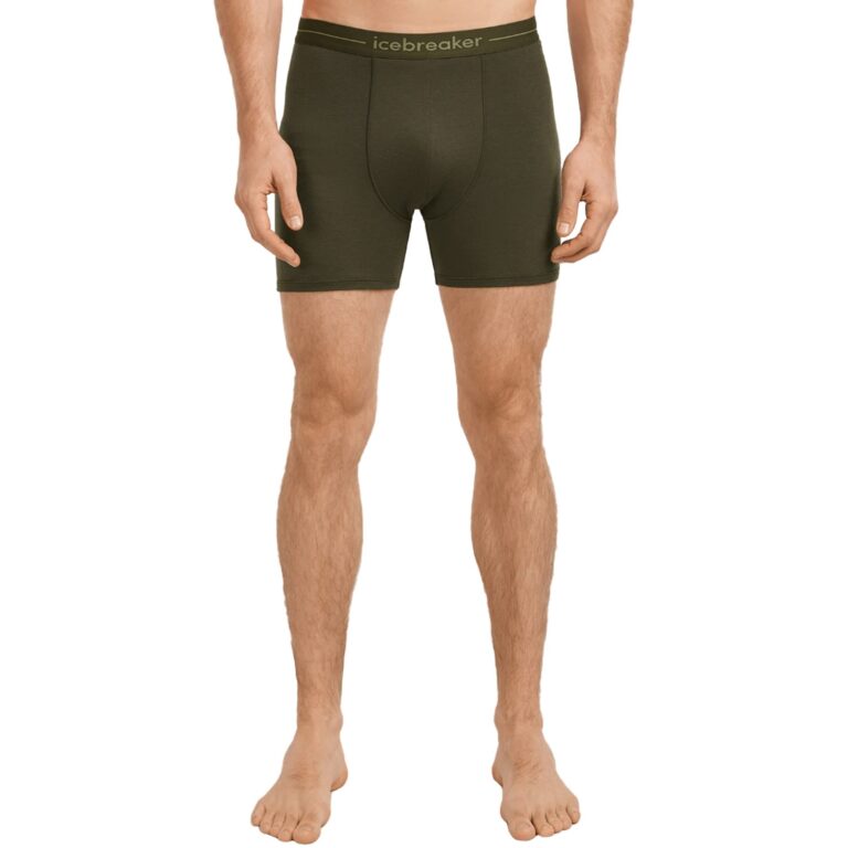 Icebreaker Merino 150 Anatomica Boxers Herre L Grøn Underbukser