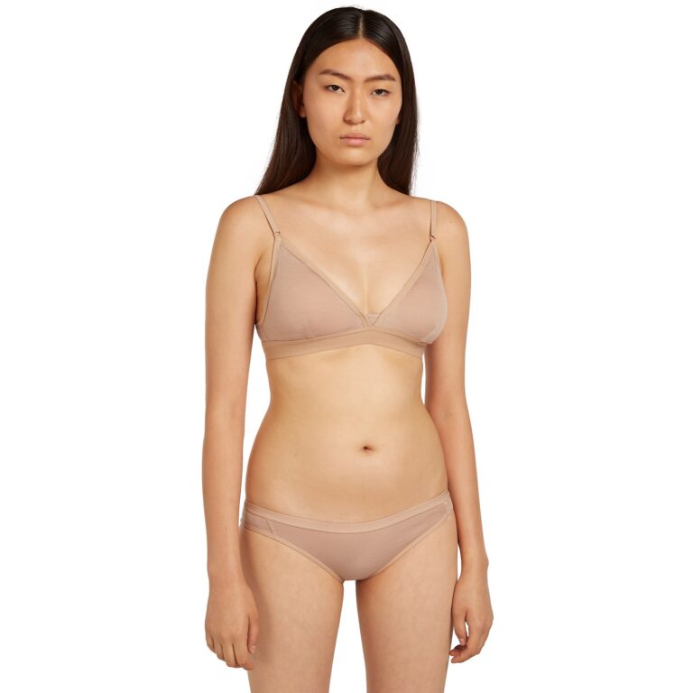 Icebreaker Merino 150 Siren Bra with Inserts Dame S Beige BH'er